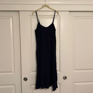 Xirena dark navy blue gauze dress